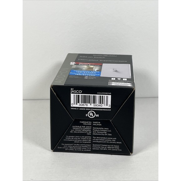 Enbrighten Add-on In-Wall Smart Switch QuickFit & SimpleWire, Toggle - Picture 5 of 5